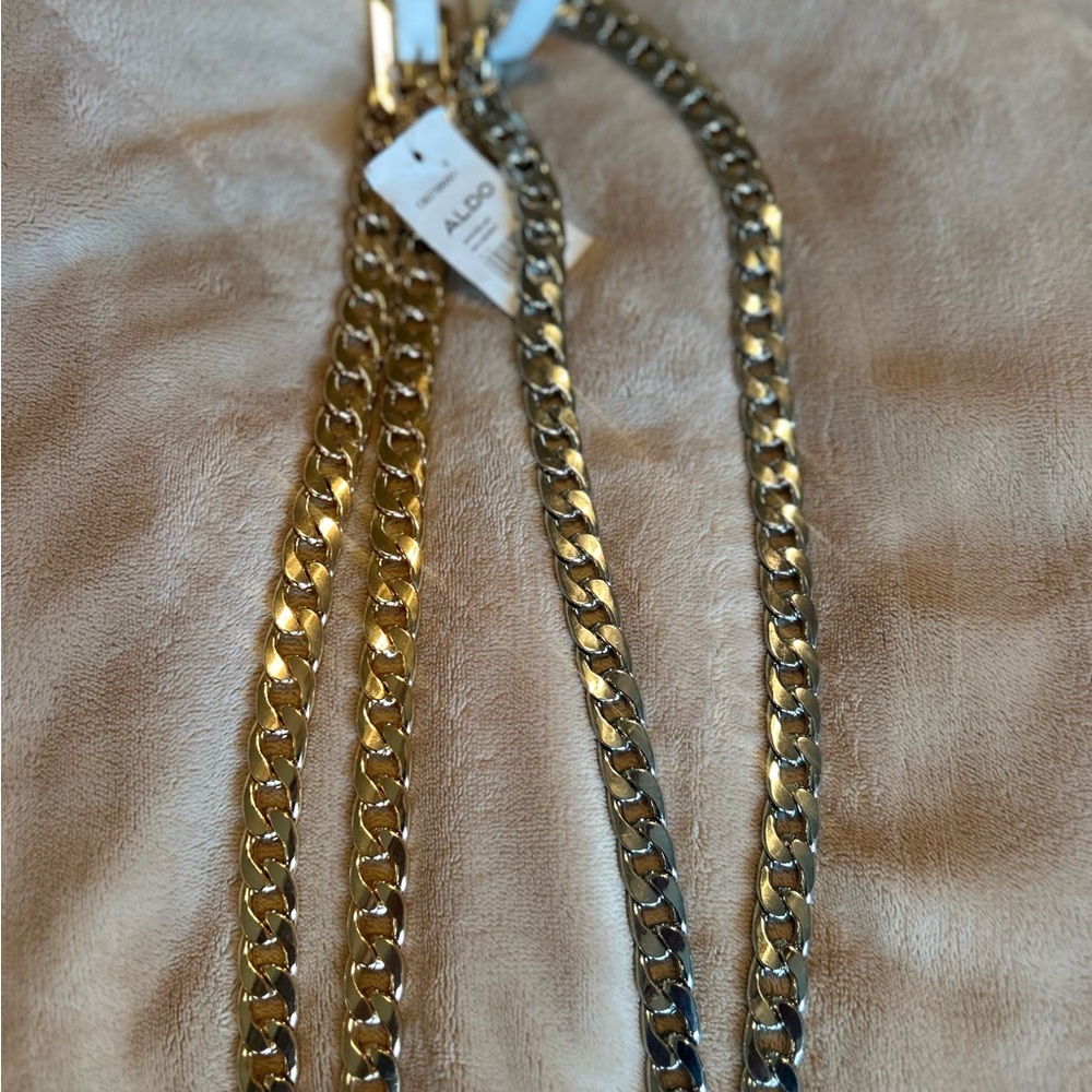 Aldo Gold and Silver Chain Belts - Picture 2 of 4